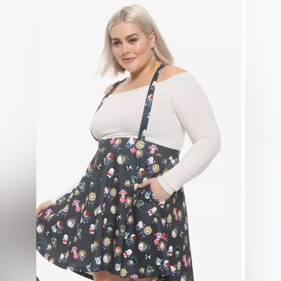 My Hero Academia X Hello Kitty And Friends Characters Suspender Skirt 2X - Picture 1 of 4
